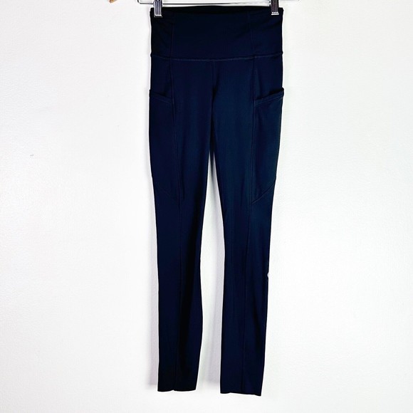 Lululemon Fast Free 7/8 Tight II *Non-Reflective Nulux 25" Sz 2 Black W5BXQS - Picture 6 of 12